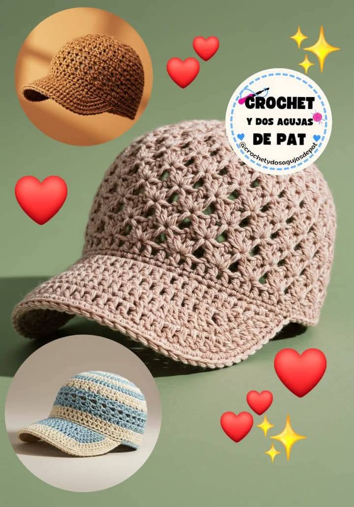 aprende hacer hermosa gorra a crochet