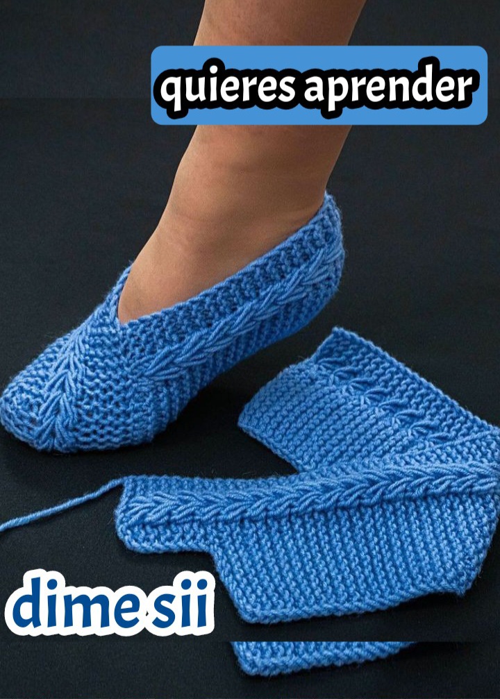 aprende hacer bellas pantuflas a crochet